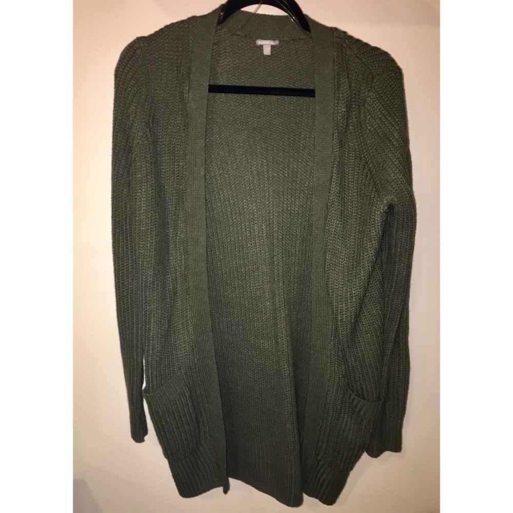 Charlotte Russe Comfy Army Green Boyfriend Sweater